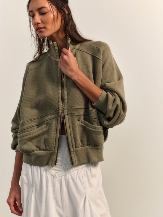 Free People Sweaters - NWT Free People We The Free Thunder Cardi in Summer Pine